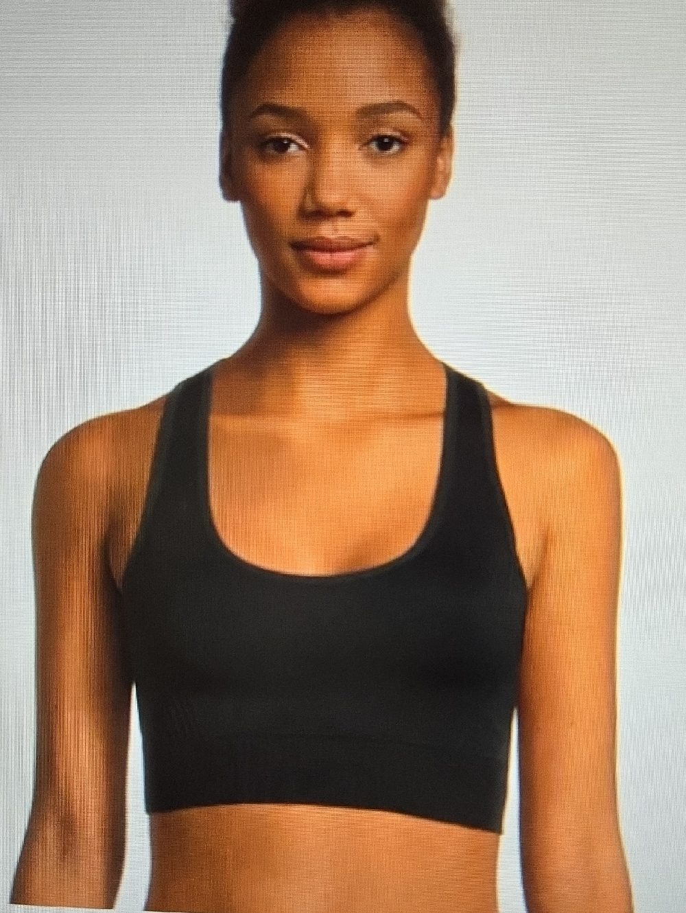 Avia Racerback Black Seamless Sports Bra LowSupport Cooling Moisture Wicking XXL
